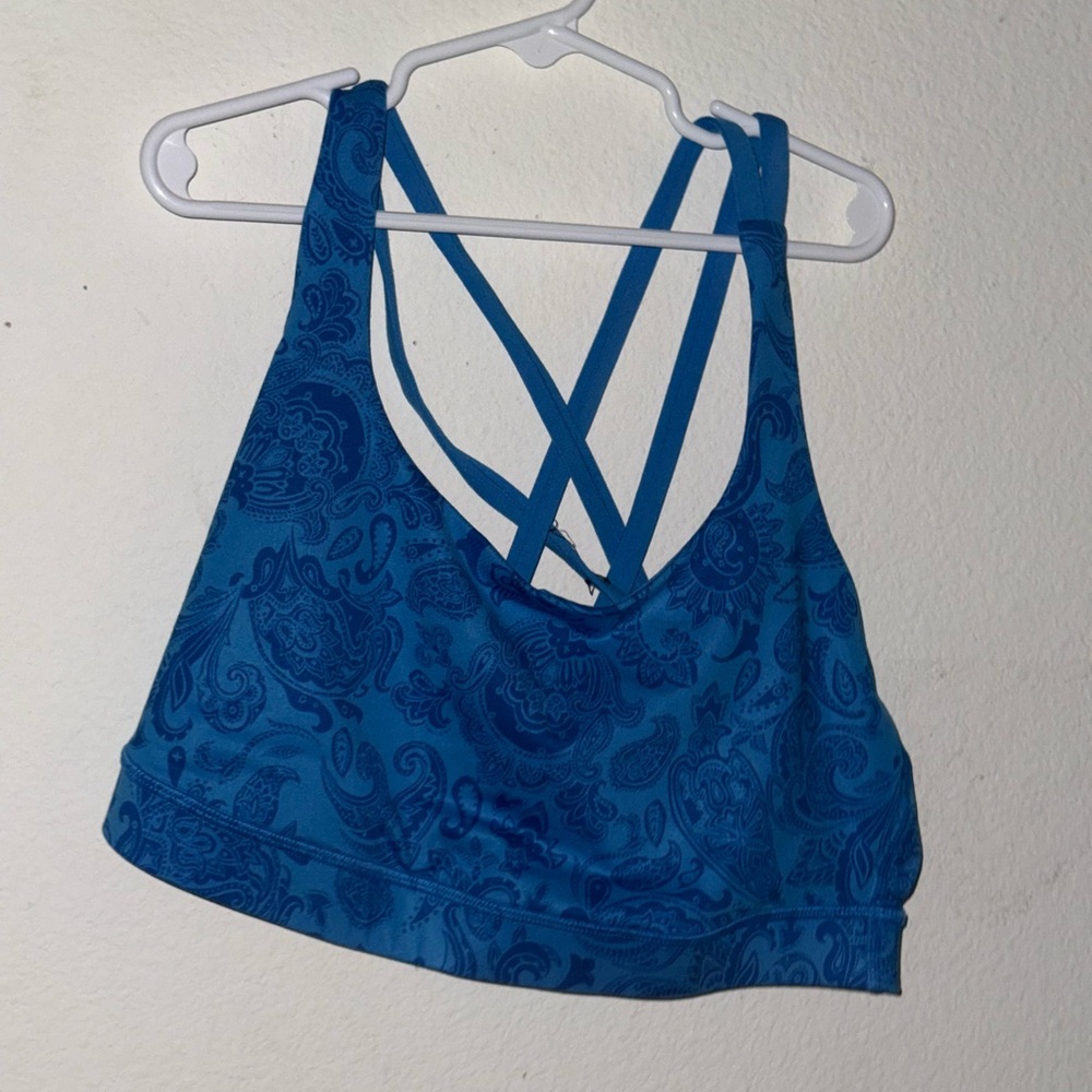lululemon athletica Blue Paisley Sports Bra